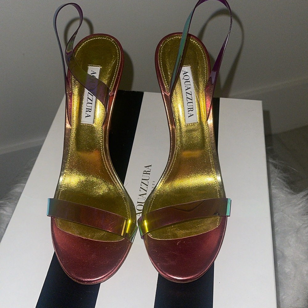 Aquazzurra heels worn lightly still looks brand new